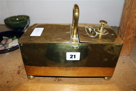 Brass Penny in the slot patent box